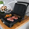 Kontaktný gril 2000 W Huslog čierny Náhľad obrázku produktu 3