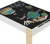 EUGAD Kindertisch mit 2 Stühlen, 4 Staumfach, aus MDF, Weiß Produktbild-Vorschau 8