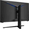 The back of a black gaming monitor on a white background. Produktbild-Vorschau
