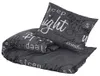 vidaXL Ensemble de literie noir 200x200 cm coton Voir les images du produit 3