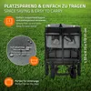 HAUKI ručný vozík L skladací so strechou, sivý, ručný vozík Náhľad obrázku produktu 6