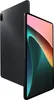 A dark gray tablet is shown from the back and side, with its screen displaying a colorful abstract image. Produktbild-Vorschau