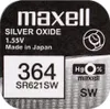 A close-up of a Maxell silver oxide battery label. Náhľad obrázku produktu