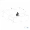 Elzusha – Schwebendes Wandregal mit Schublade – Set aus 2 – Produktbild-Vorschau 3