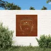vidaXL Garten-Wanddeko 55x55 cm Cortenstahl Buddha-Kopf Produktbild-Vorschau 2