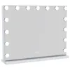 A vanity mirror with lights on a white stand. Produktbild-Vorschau