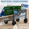Outdoorowy wózek kempingowy hamulec 100kg boczna kieszeń Podgląd zdjęcia produktu 2