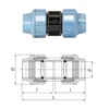 Unidelta | PE-Verbindung 25×25 – Hochwertiges Polypropylen Produktbild-Vorschau 2