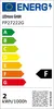 An energy efficiency label for a light bulb. Produktbild-Vorschau