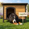 zooprinz Hundehütte Carlo Bitumen Klappdach Holzfüße mit Produktbild-Vorschau 1