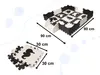 Tapis puzzles en mousse / parc pour enfants 25 pièces noir Voir les images du produit 3