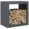 A firewood rack filled with logs, shown against a white background. Anteprima dell’immagine prodotto