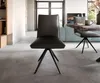 DELIFE Esszimmerstuhl Lelio-Flex Echt-Leder Schwarz Produktbild-Vorschau 2