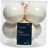 Christbaumkugeln Wollweiß 3 x glänzend & 3 x matt Ø 8 cm Produktbild-Vorschau 3