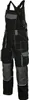A pair of black and gray work overalls shown against a white background. Produktbild-Vorschau