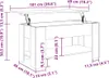 vidaXL Stolik kawowy biały 101x49x52 cm materiał Podgląd zdjęcia produktu 7