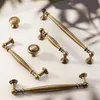 2 Stück Vintage Messing Möbelgriffe, Antikstil Produktbild-Vorschau 3