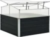 Gewächshaus Anthrazit 100x100x77 cm Verzinkter Stahl Produktbild-Vorschau 4