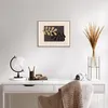 Gerahmtes Poster - Rahmen in heller Eiche - Blätter Form Produktbild-Vorschau 6