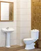 Nostalgie Retro Keramik Toilette+Waschbecken + Säule+Sitz Produktbild-Vorschau 1