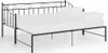 vidaXL Canapé-lit Cadre de lit noir métal 90x200 cm Voir les images du produit 9