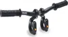 A black bicycle handlebar accessory with grips and attachment clamps. Produktbild-Vorschau