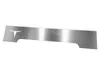 A silver-colored metal accessory with a cut-out longhorn skull logo, shown against a white background. Produktbild-Vorschau