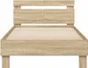 vidaXL Rám postele bez matrace s čelem Sonoma dub 100x200 Náhled obrázku produktu 5