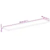 Tischplatte 140x40x3,8 cm Rechteckig Altholz Massiv Produktbild-Vorschau 9