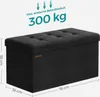 SONGMICS 76cm Sitzbank mit Stauraum, klappbare Sitztruhe, Produktbild-Vorschau 4