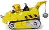 A yellow toy vehicle with a character in the driver's seat, shown from the side. Náhled obrázku produktu