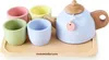 Teeservice aus Holz für Kinder mit Tablett und Tassen, Produktbild-Vorschau 1