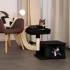 lionto Kratzbaum 50 cm, platzsparender Katzenkratzbaum mit Produktbild-Vorschau 3