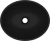 A top-down view of a black oval washbasin. Náhled obrázku produktu