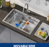 CECIPA Küchenspüle Edelstahlspüle mit 1 Becken mit Produktbild-Vorschau 7
