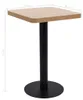 vidaXL Bistro stôl svetlo hnedý 50x50 cm MDF Náhľad obrázku produktu 5