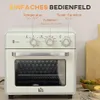 HOMCOM Minibackofen mit Umluft 20L Mini Ofen mit Backblech, Produktbild-Vorschau 5