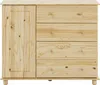 Möbilia Kommode | 4 Schubladen, 1 Tür | Kiefer-Holz massiv Produktbild-Vorschau 1