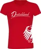 multifanshop Damen T-Shirt - Deutschland - Adler seitlich, Produktbild-Vorschau 1