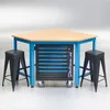 Werkstatthocker 4 Stück, mattschwarz, Sitz 31x30 cm, 73 cm Produktbild-Vorschau 5