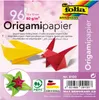 folia Origami-Faltbl„tter, 100 x 100 mm, farbig sortiert Voir les images du produit 1