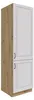 Küchen Hochschrank 60 cm Stilo Weiss + Eiche Artisan Produktbild-Vorschau 1