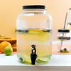 HOMLA VELMO gestreiftes Hahnglas mit schwarzem Deckel 6 l Produktbild-Vorschau 2