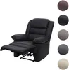 A black recliner chair is shown against a white background. Podgląd zdjęcia produktu
