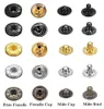 120er-Set Leder-Druckknöpfe, 6 Farben, Metall-Druckknöpfe Produktbild-Vorschau 2
