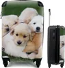 MuchoWow® Koffer Handgepäck Trolley Rollkoffer Kleine Produktbild-Vorschau 1