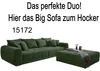 Polsterhocker XXL für Big-Sofa 120x120 cm, Federkern Produktbild-Vorschau 6