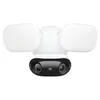 A white and black floodlight security camera with two light panels. Produktbild-Vorschau