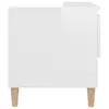 vidaXL Nachttische 2 Stk. Hochglanz Weiß 50x46x50 cm Produktbild-Vorschau 5