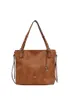 L.CREDI Schultertasche Jana Shopper Cognac hellbraun Produktbild-Vorschau 1